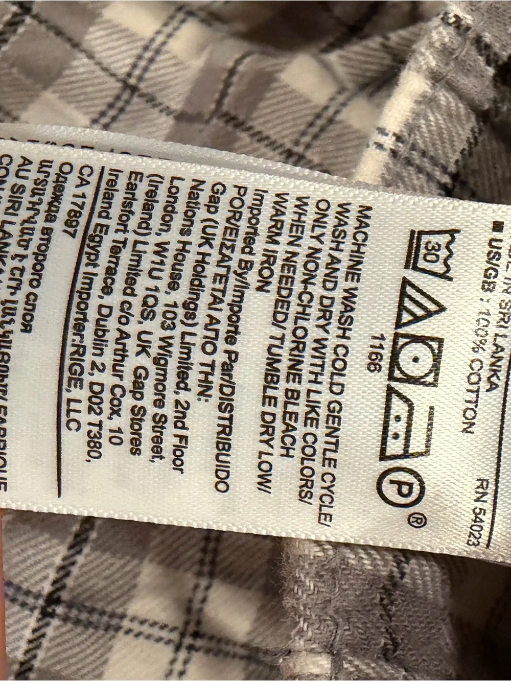 Banana Republic Flannel Gray Plaid Drawstring Lounge Pajama Pants Size M #498